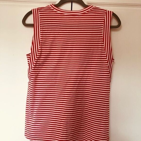 ‎NWT: Michael Kors Red & White Stripe Top - Picture 6 of 9